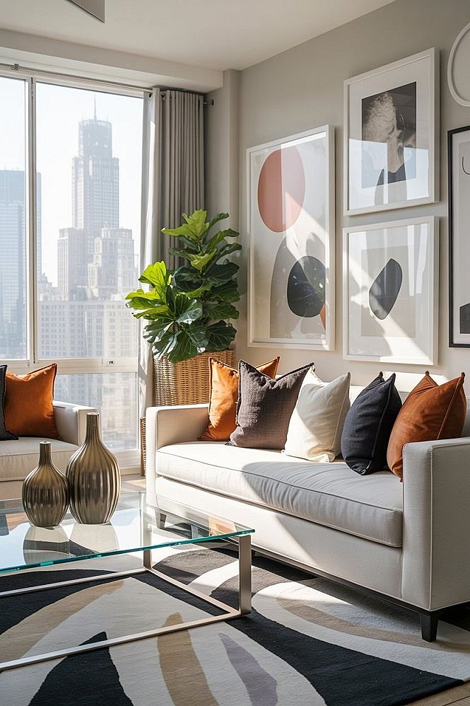 Modern Apartment Living Room: Cozy & Contemporary Design Inspiration