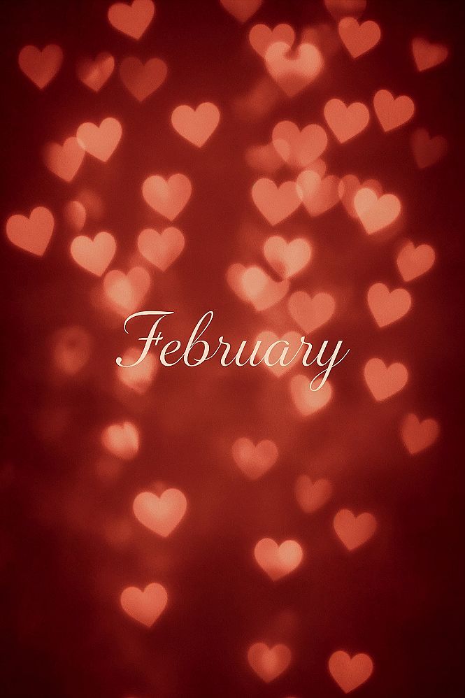 Romantic February Phone Wallpapers: Glowing Heart Bokeh & Florals