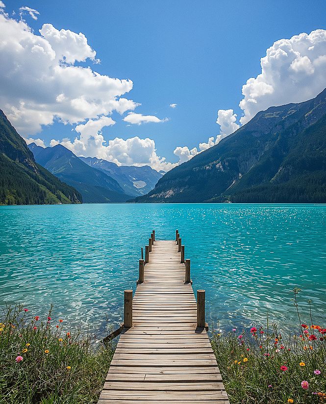 Turquoise Waters: Switzerland Lake & Mountain Scenery Bucketlist