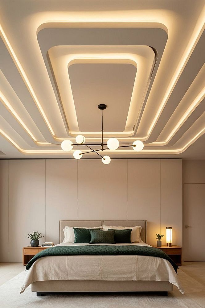 Modern Pop Ceiling Design: Elevate Your Master Bedroom Decor