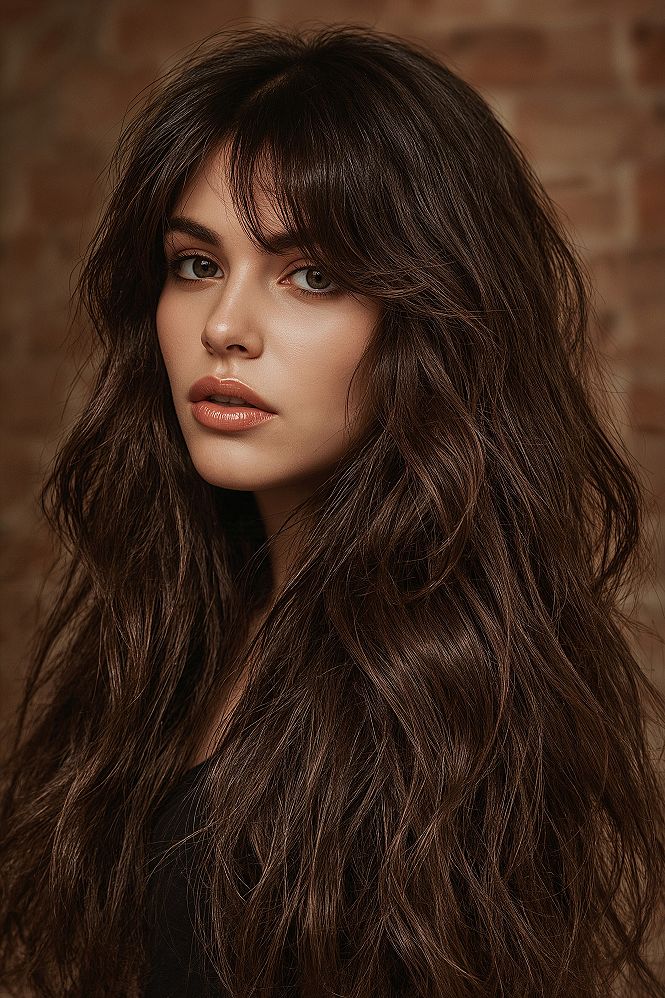 Layered Haircuts With Bangs: Perfect Styles for Long Hair & Straight Hair