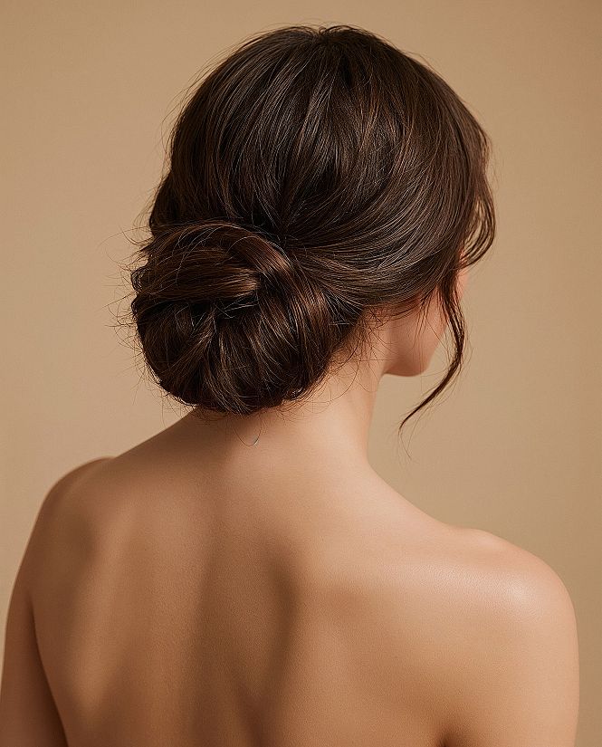 Classic Low Bun Styles: Chic Bridal Updo & Wedding Bun Inspiration