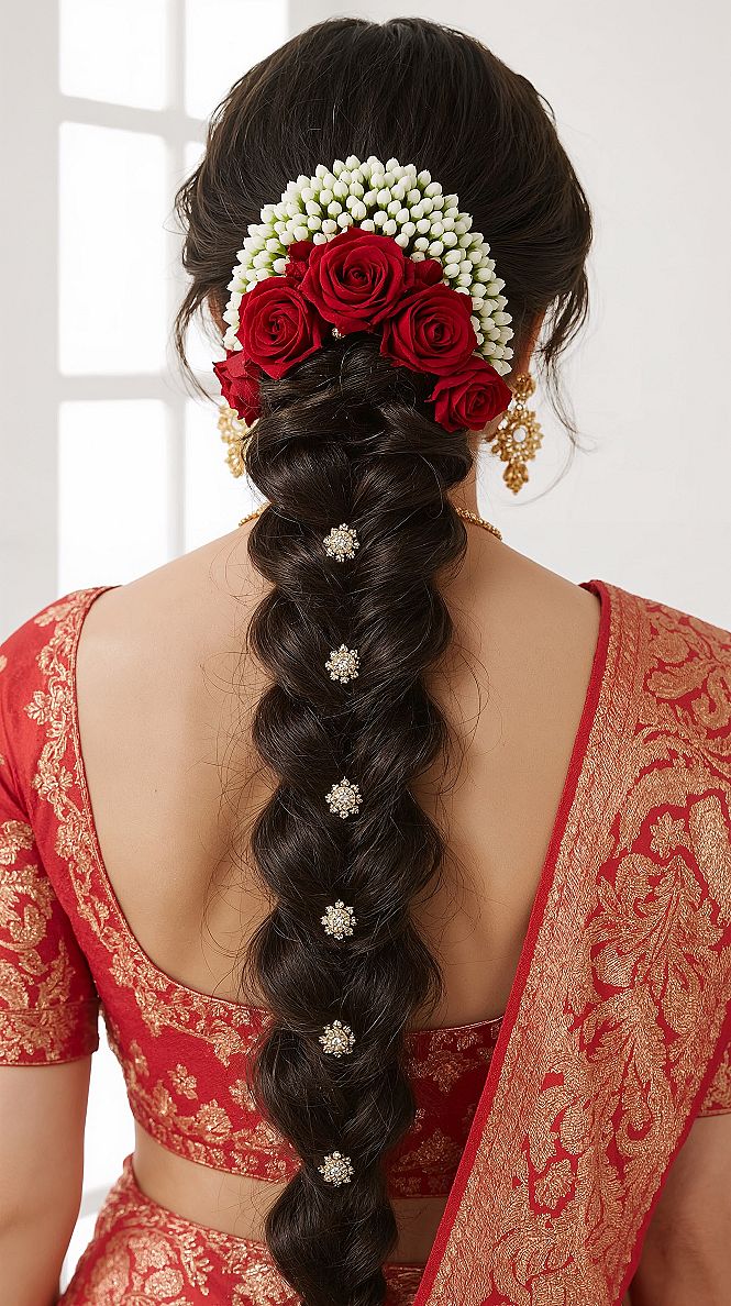 Top South Indian Braid Hairstyles for Brides: Traditional Charm