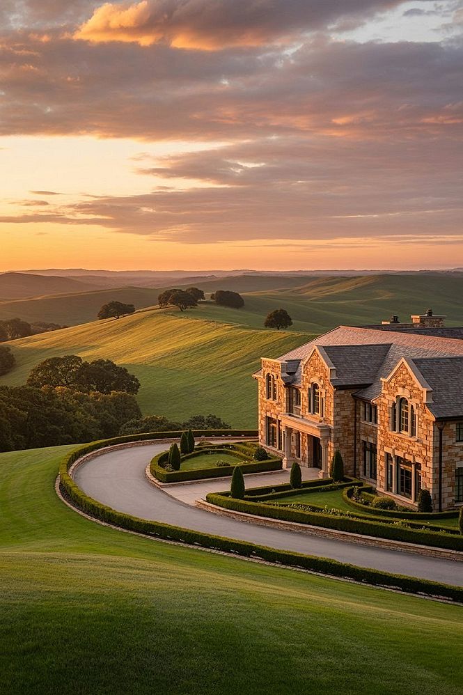 Luxury Estate Landscaping: Grand Driveways & Dream Home Views