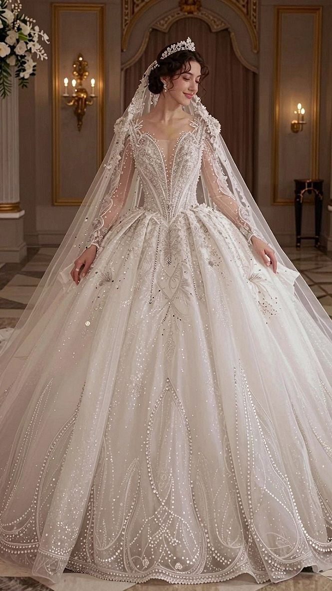 Choosing a Royal Ball Gown with Sparkle and Volume