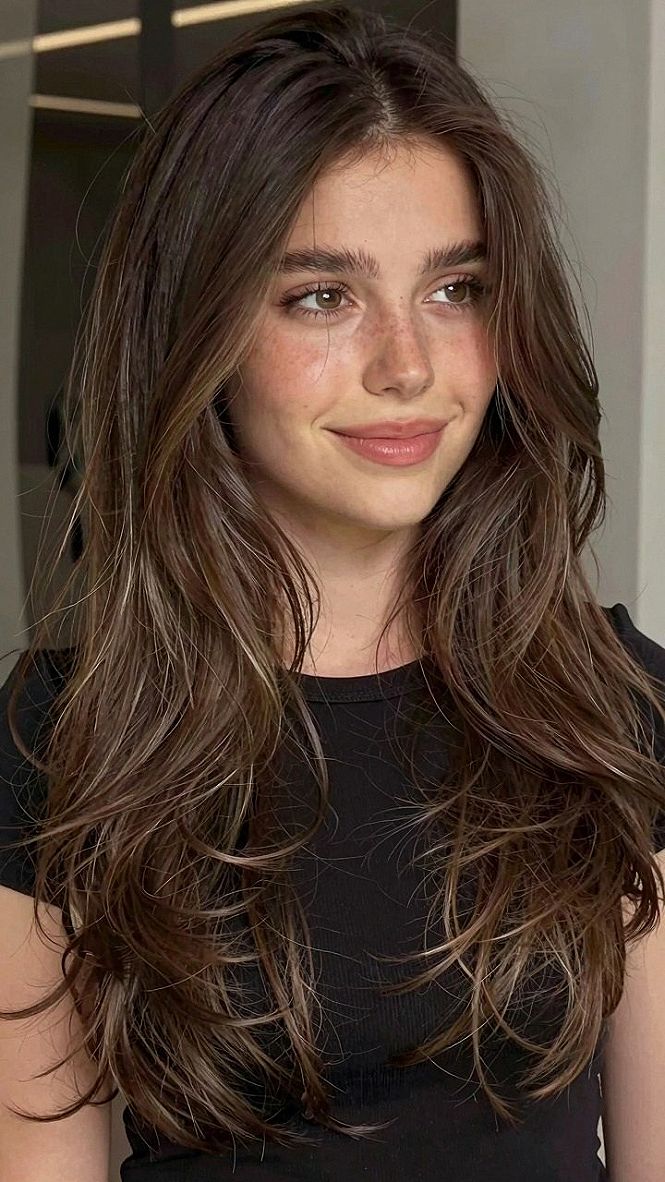 Choosing Warm Caramel Face Framing Highlights for Brown Hair