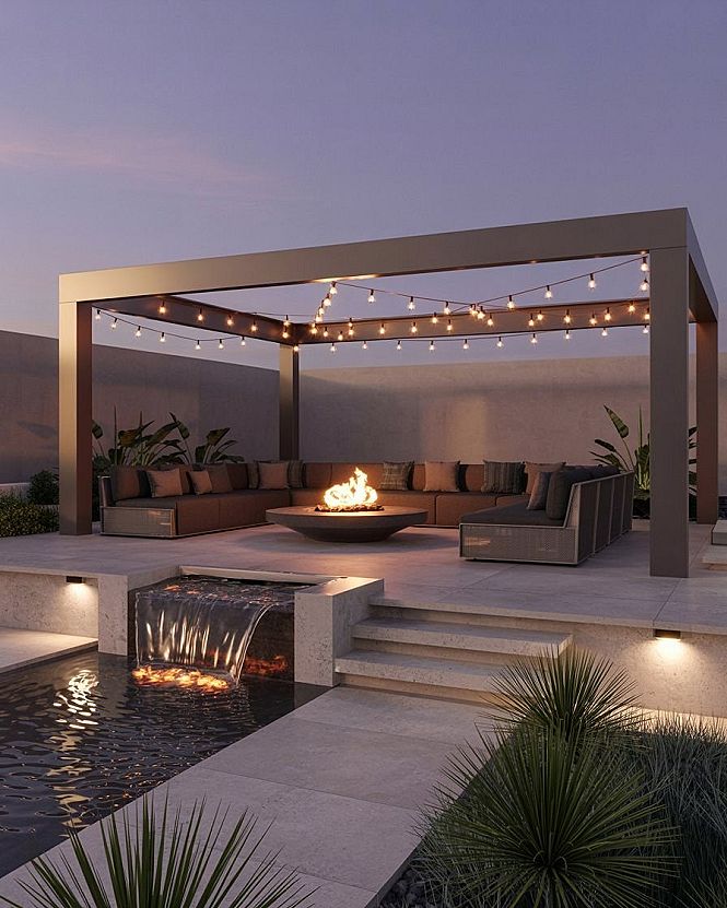 Luxury Pergola Lights: Enchanting Outdoor Backyard Design