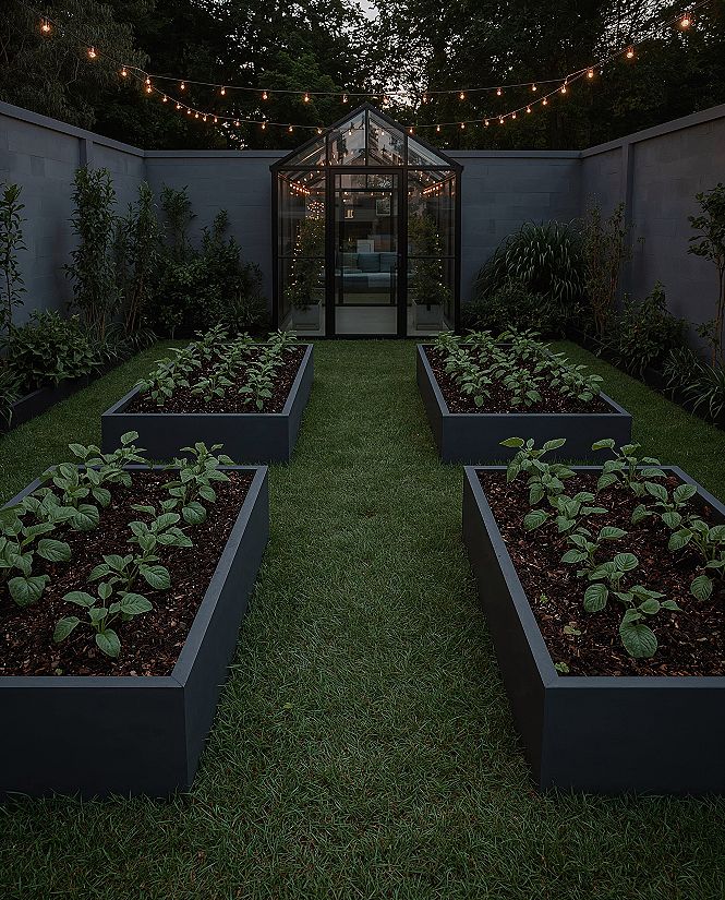 Organized Raised Beds: Productive Backyard Vegetable Garden Design