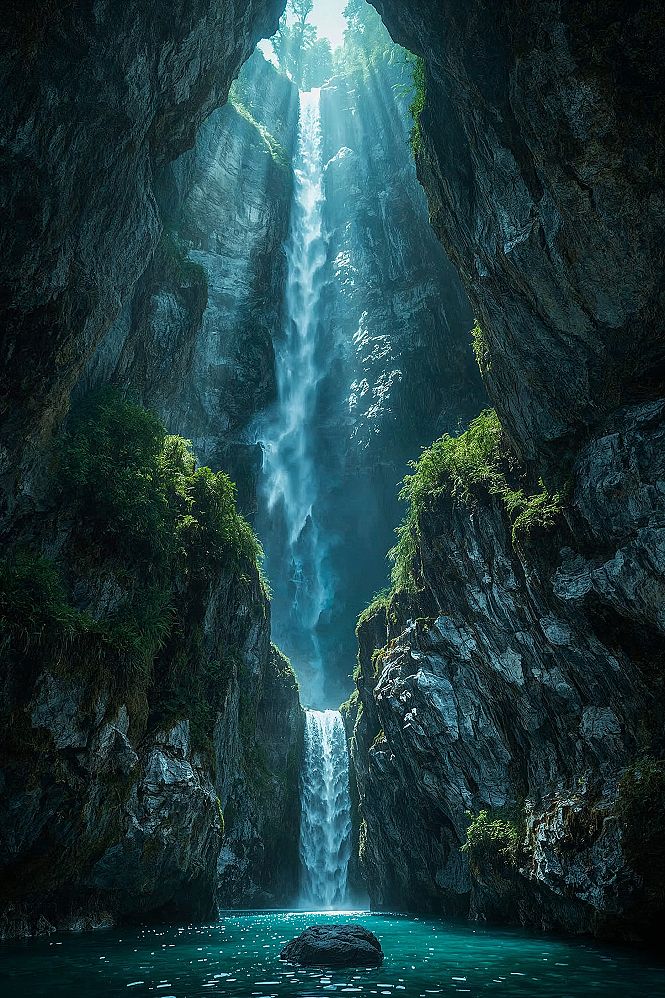 Epic Canyon Landscape 8K: Fantasy World Nature Wallpapers