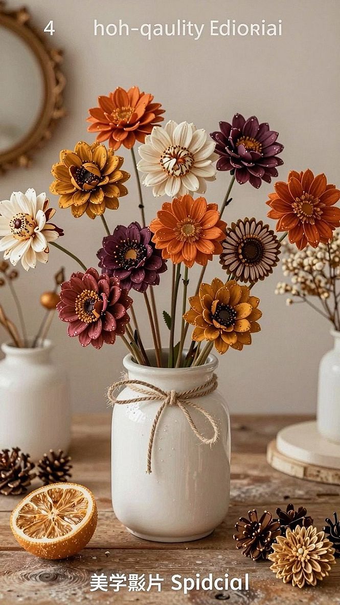 Making Leaf Flower Sculptures For Autumn Decor