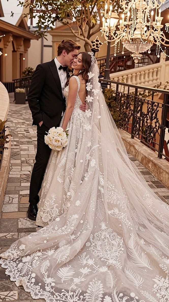 Managing Your Cathedral Train and Veil on Historic Grounds