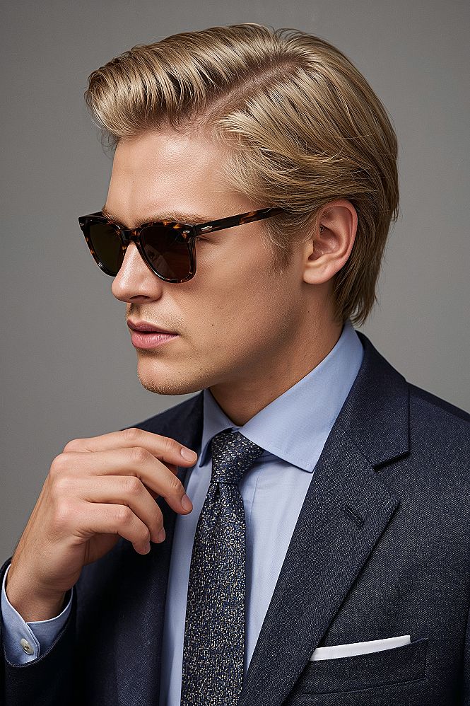 Old Money Elegance: Mens Parting Hairstyles & Comb Over Looks