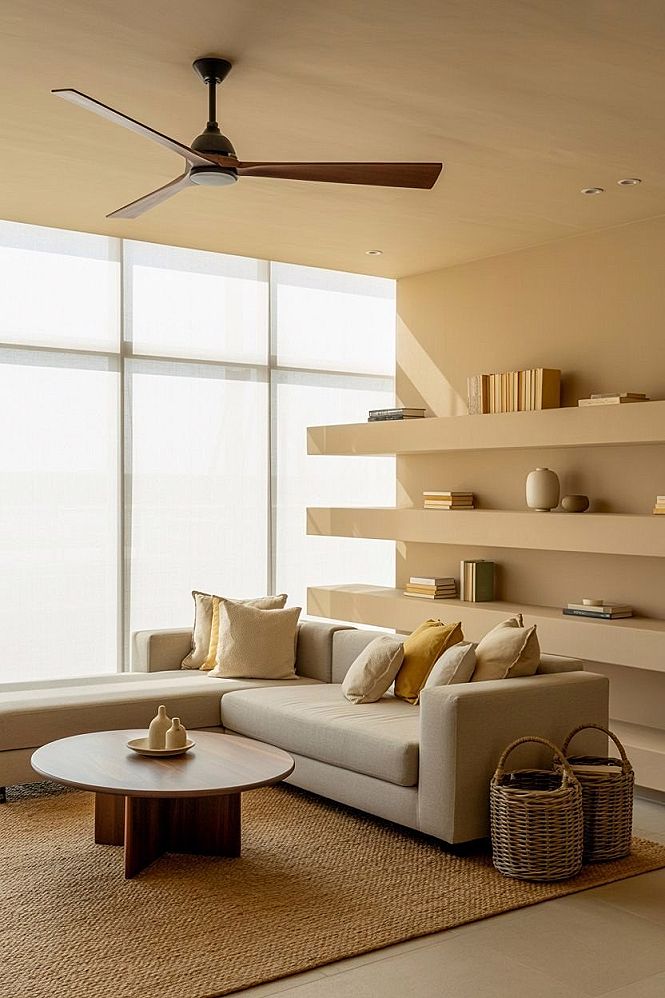Open Floor Layout: Natural Minimalist Home & Spring Aesthetic Decor