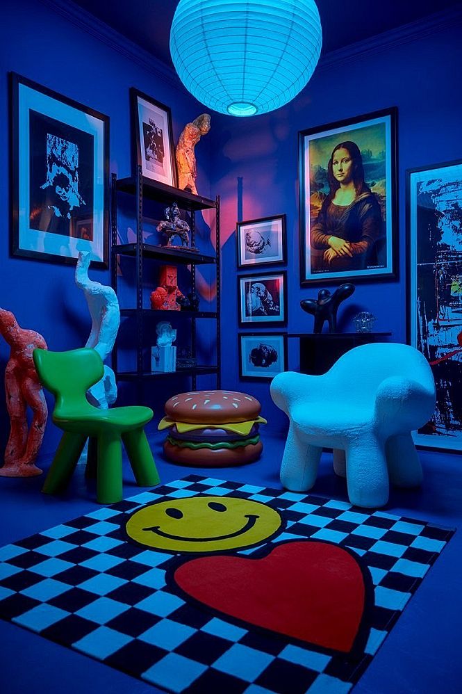 Eclectic Maximalist Architecture: Playful Pop Art Building Interior