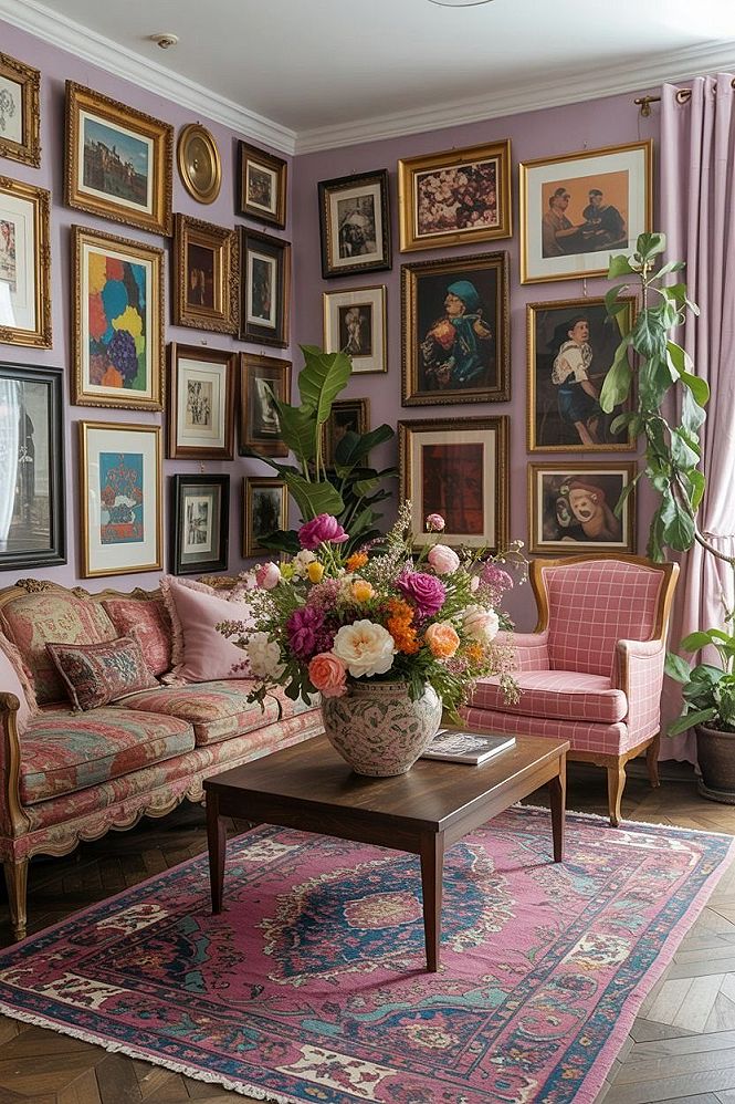 Vintage Maximalism: Bold Decor Ideas for Beige Living Rooms & Plant Oases