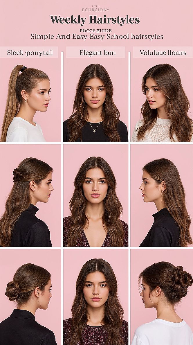 Your Ultimate Weekly Hairstyle Guide: Simple & Stylish for 2024