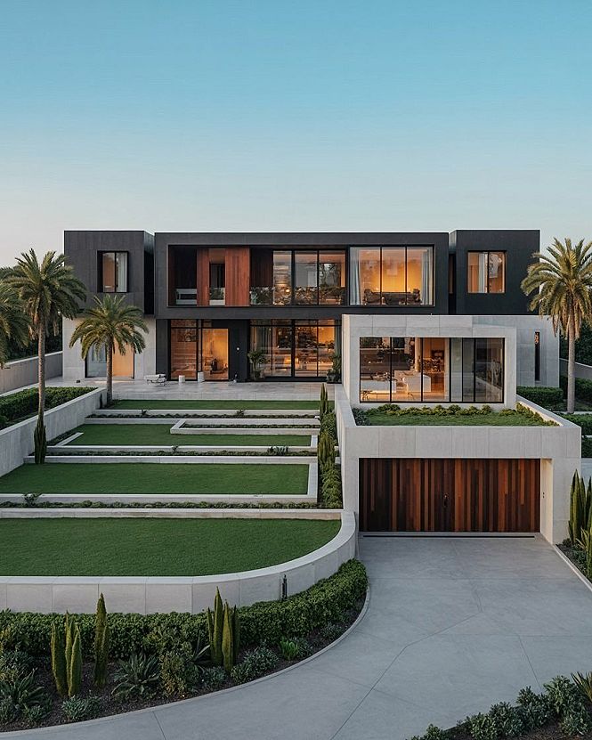 Dreamscapes Realized: Modern Architecture Meets Lush Gardens