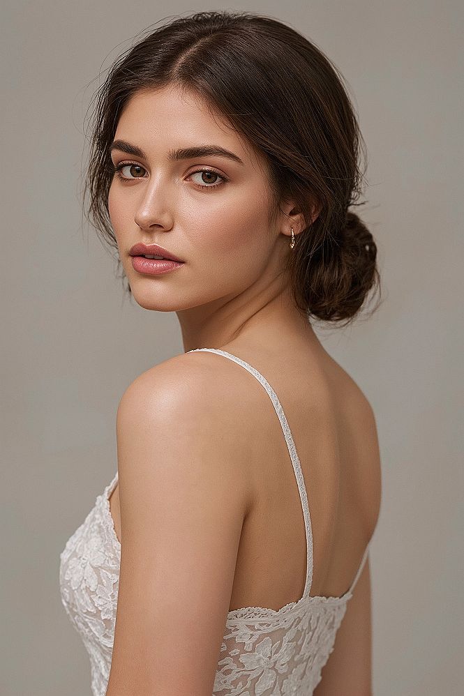 Polished Low Chignon: Achieve Bridal Hair Glow & Wedding Perfection