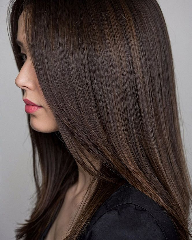 Styling Straight Long Bobs With Gentle Graduation