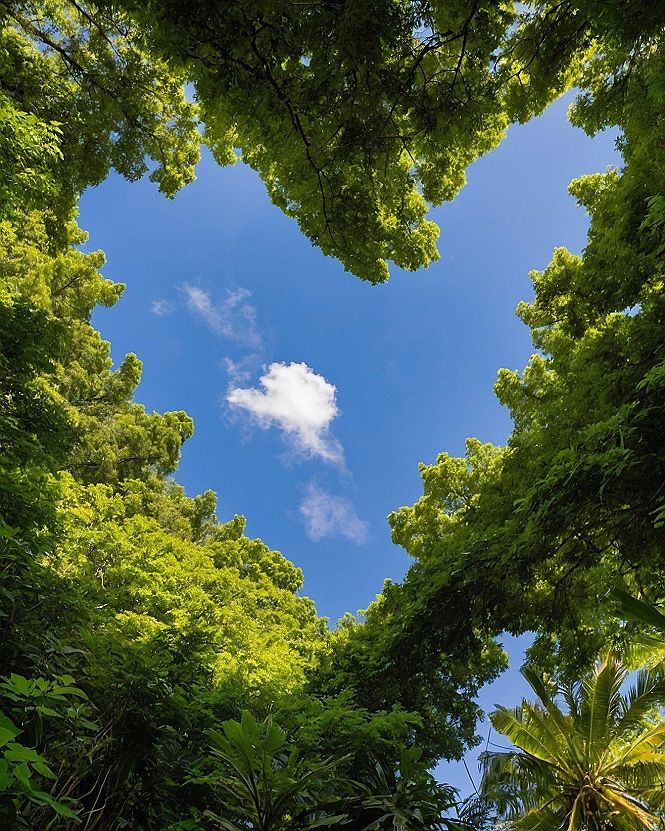 Adding Heart Leaf Canopy Wallpapers to Your Phone
