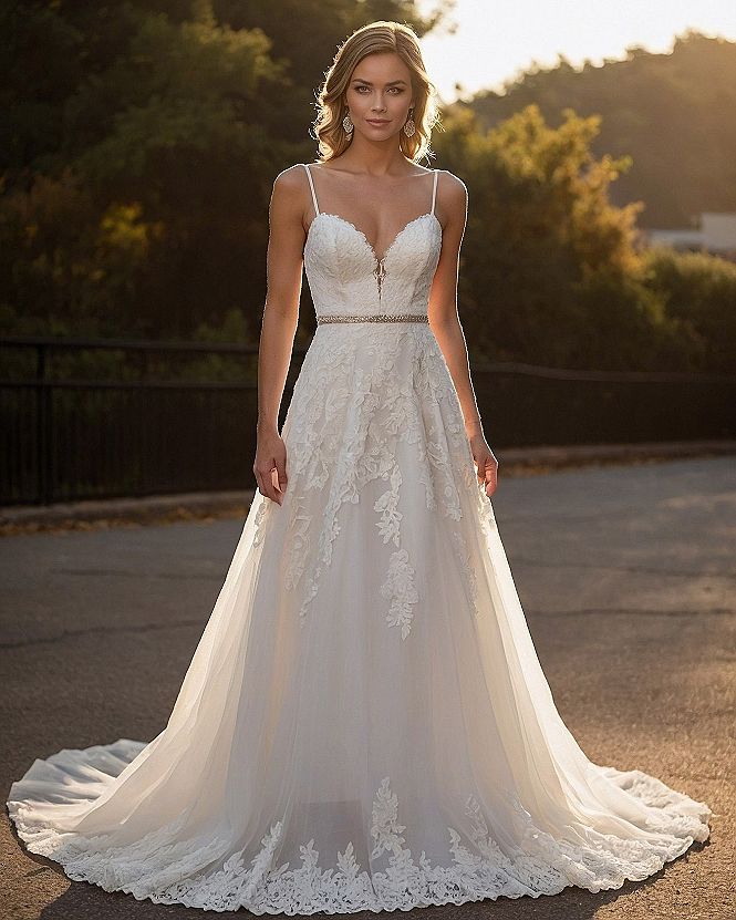 Embracing Spaghetti Straps for Modern Belle Epoque Gowns