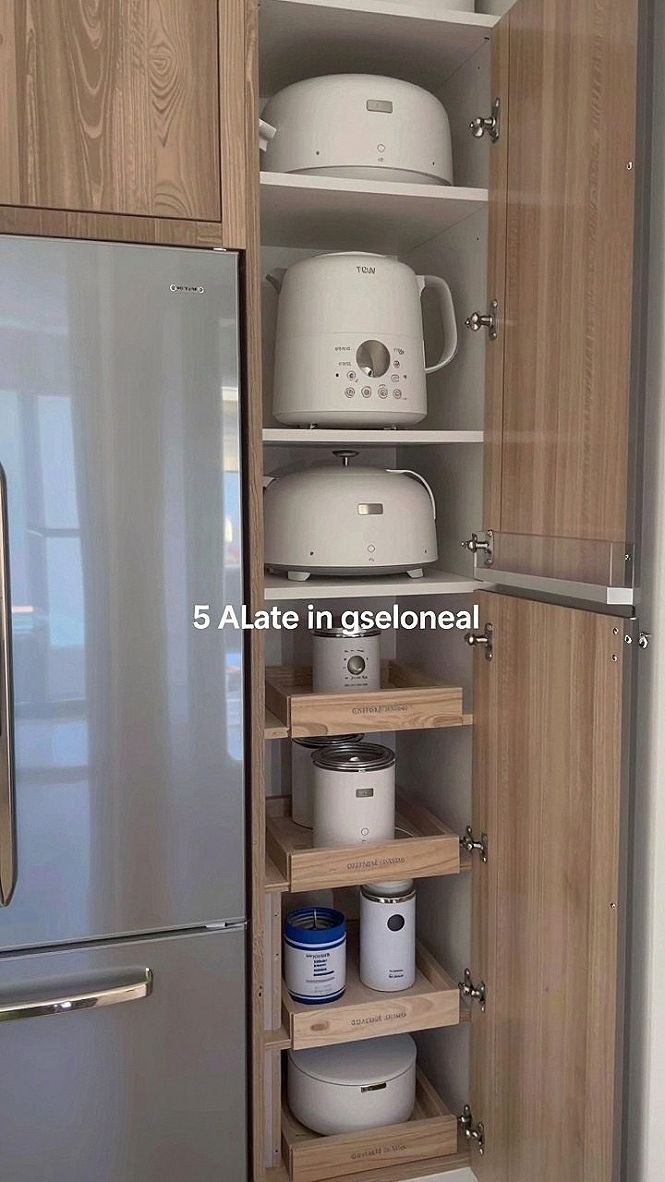 Utilizing Tall Pantry Cabinets for Organized Kitchen Storage
