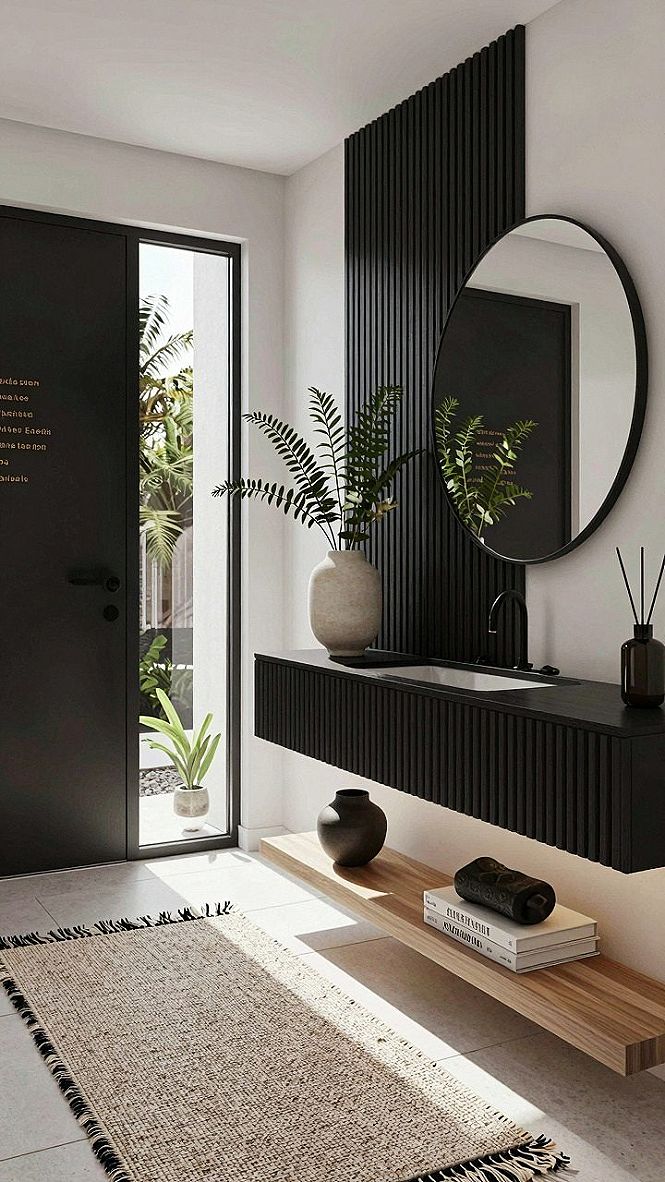 Adding Vertical Slat Wall Panels to Small Hallway Corners