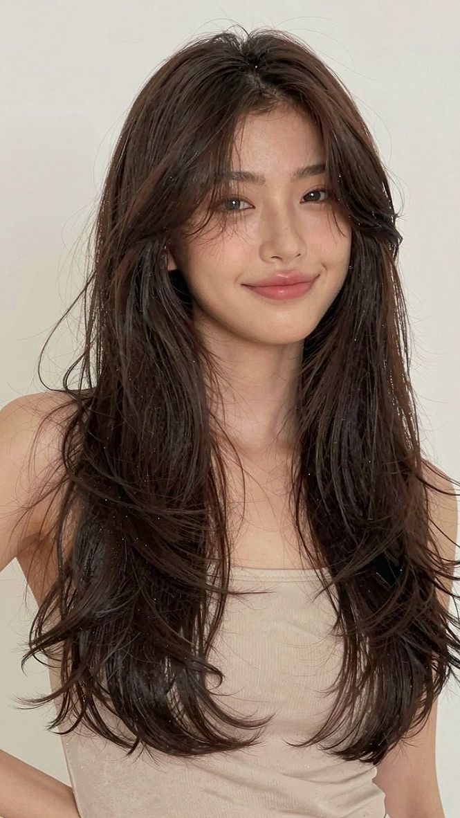 Finishing Touches for Soft and Bouncy Layered Hair