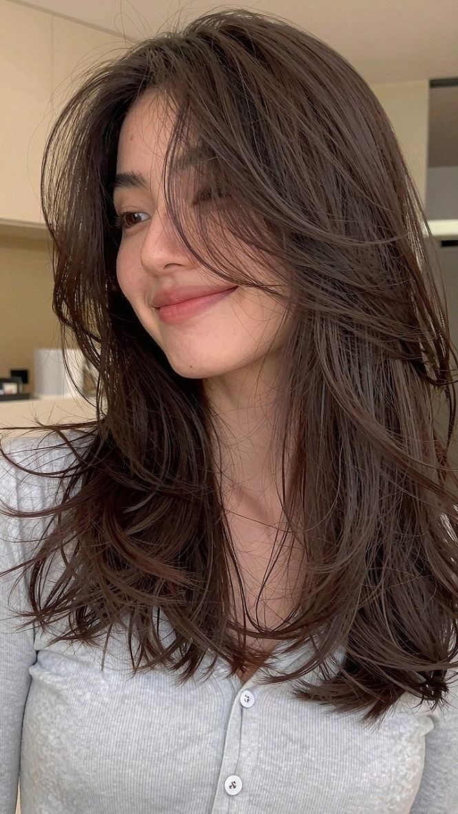 Styling Tips for Butterfly Layers and Soft Bangs