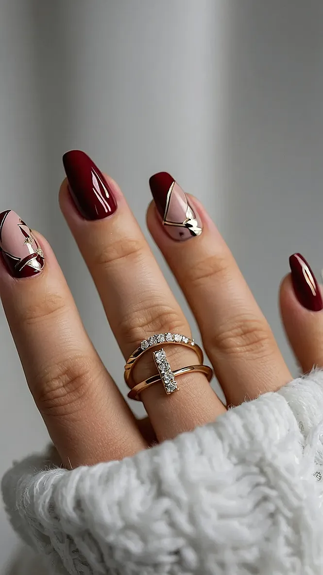Wine-Kissed Nails