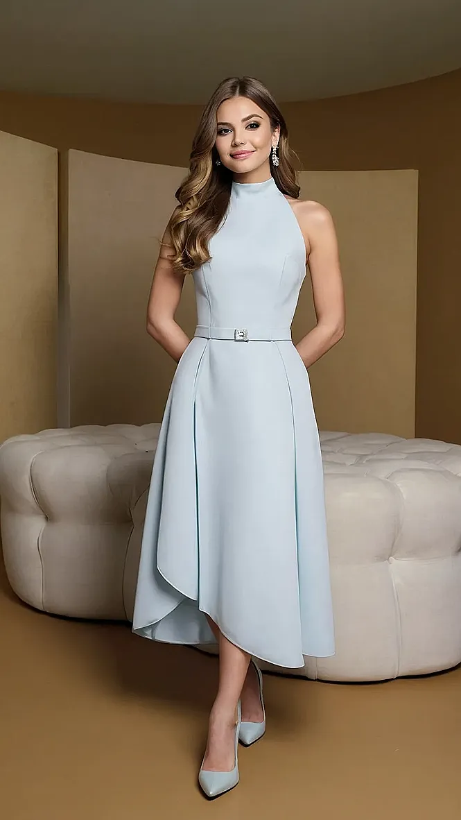 Powder Blue Perfection: The Ultimate Elegant Dress