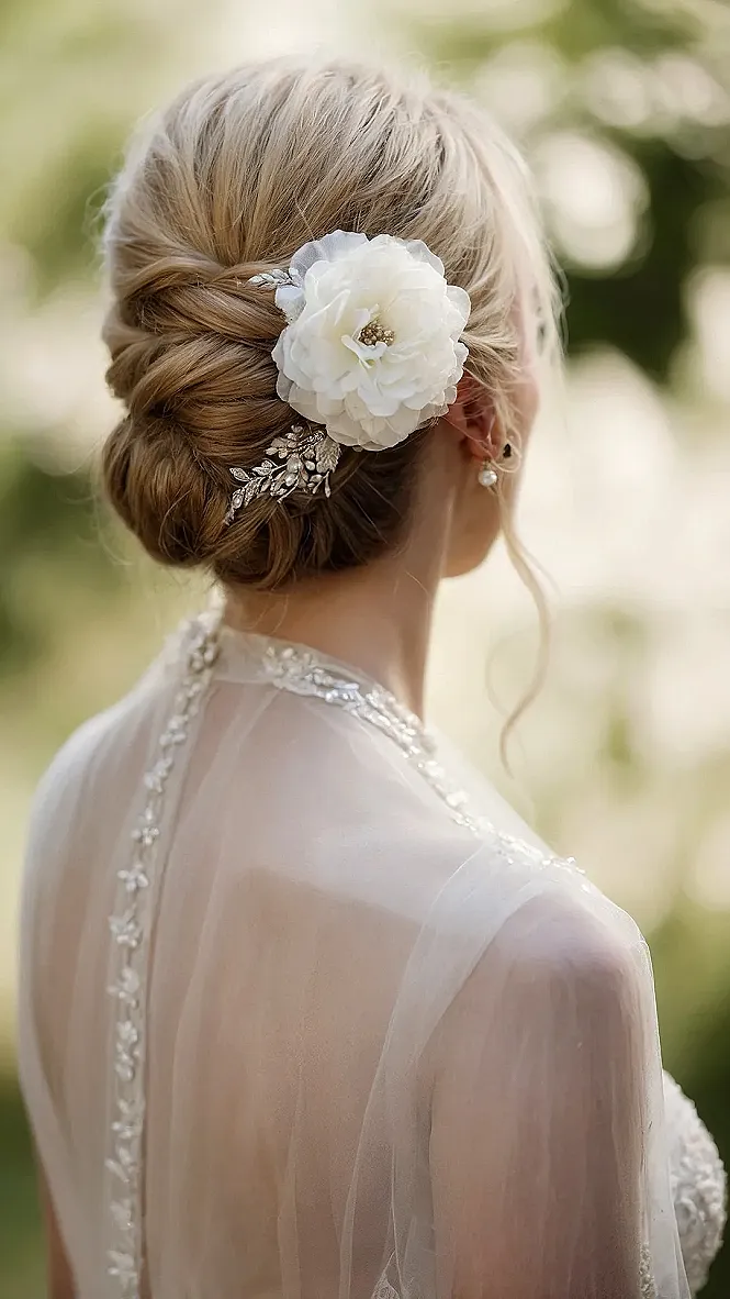 Petal-Kissed Strands