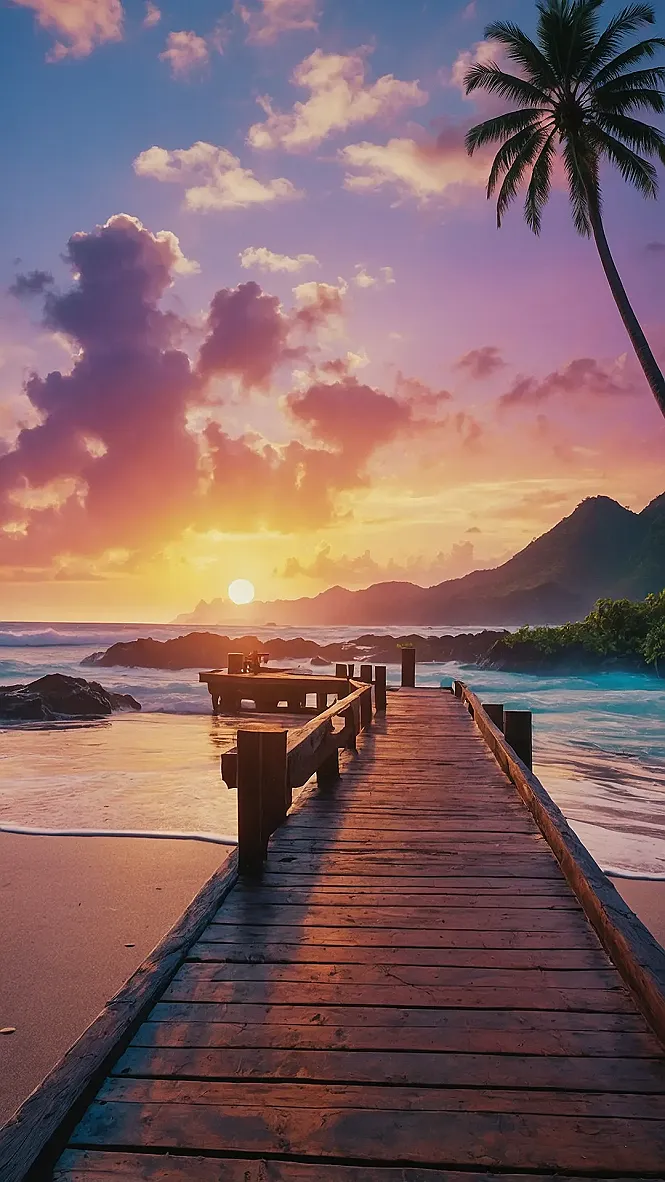 Tropical Portal for Your Wall