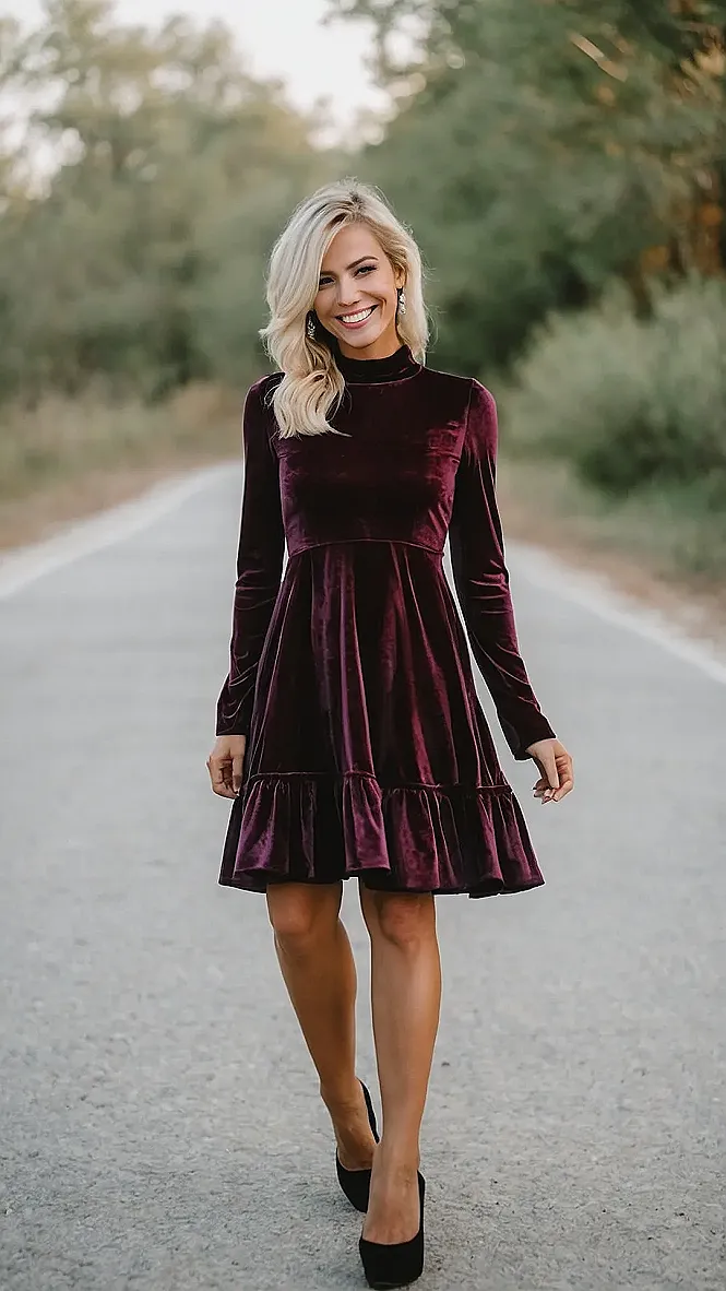 Colorful Velvet Dresses to Brighten Your Closet