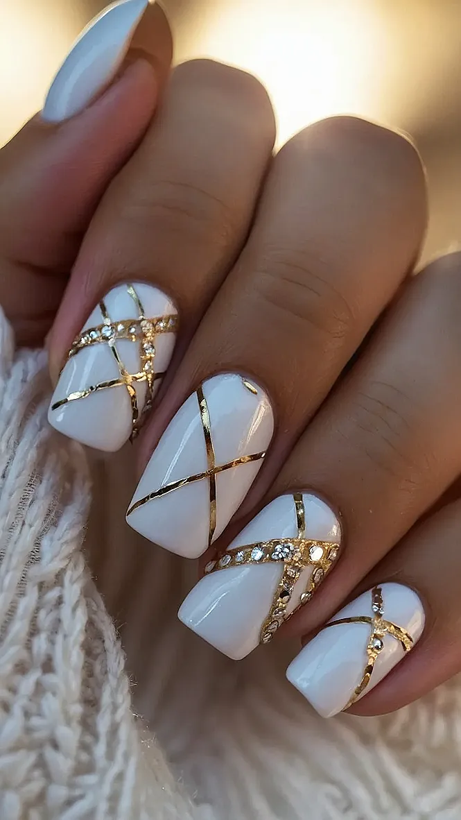 Golden Sparkle Mani