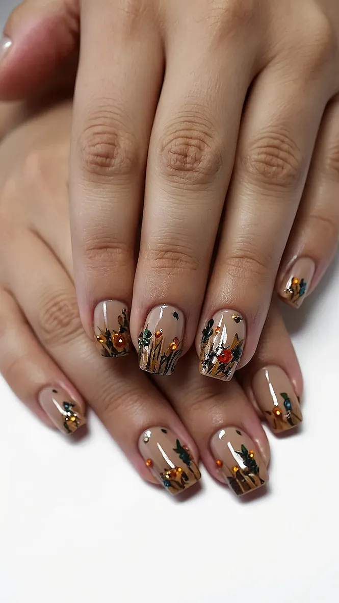 Boo-tiful Scarecrow Nails:
