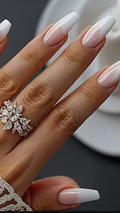 Peachy Holiday Nails