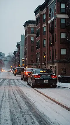 Snowy Boston’s Beauty