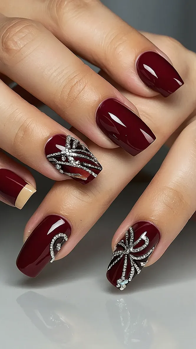 Bow-hemian Nails