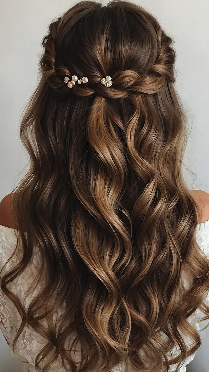 Bridesmaid Hair Aims High