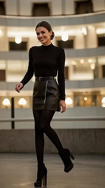 Fall Night Out: Leather & Lace