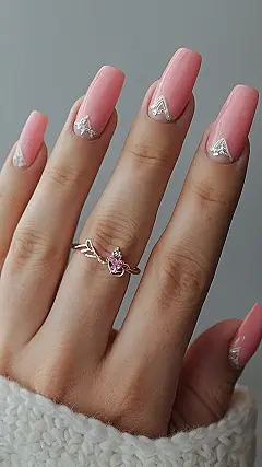 Fall’s Pink Embrace: Nail Love Story