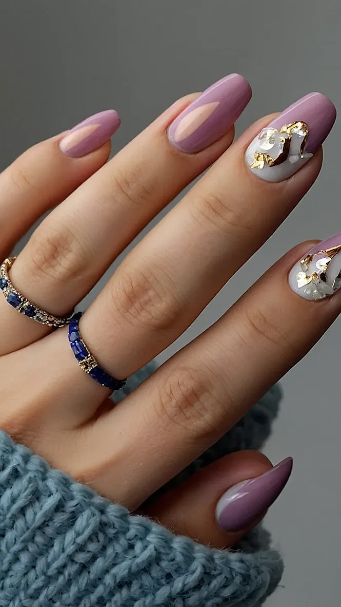 Sparkling Simple Nails