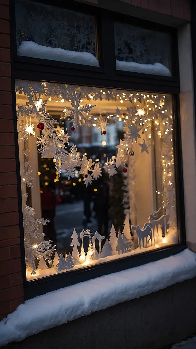 Yuletide Window Art