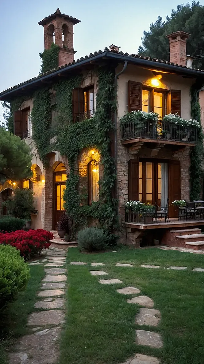 Arched Windows & Olive Groves