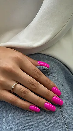 Hot Pink Nail Art
