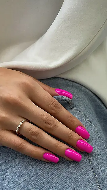 Hot Pink Nail Art