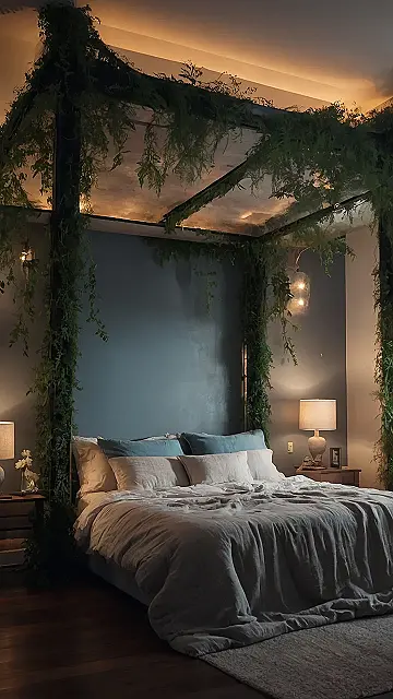 Soft Textures and Dreamy Lighting for a Cozy Bedroom Vibe