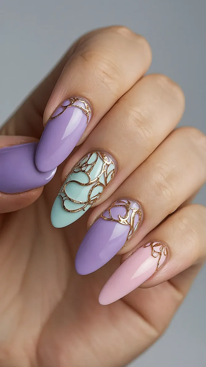 Sunshine Sparkle Nails