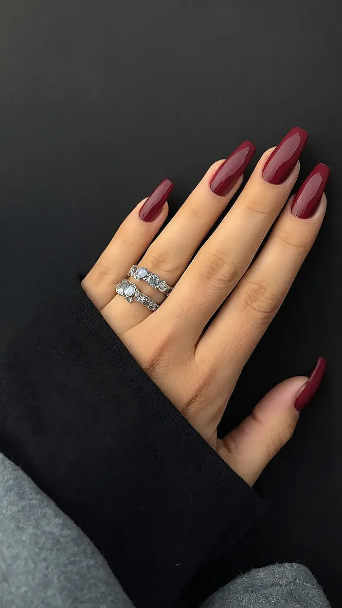 Burgundy Bloom & Bling: